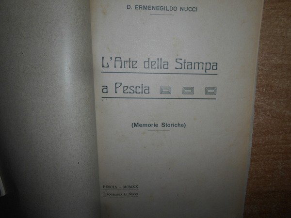 L' Arte della Stampa a Pescia