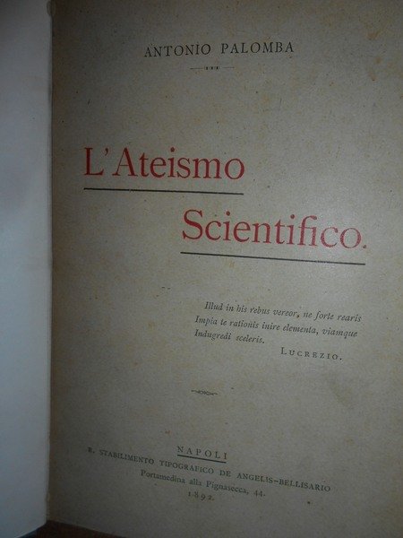 L' Ateismo Scientifico