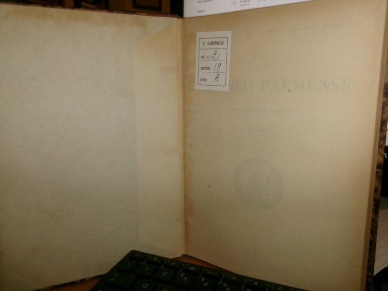 L' ATENEO PARMENSE Direttore Domenico Campanacci volume X 1938