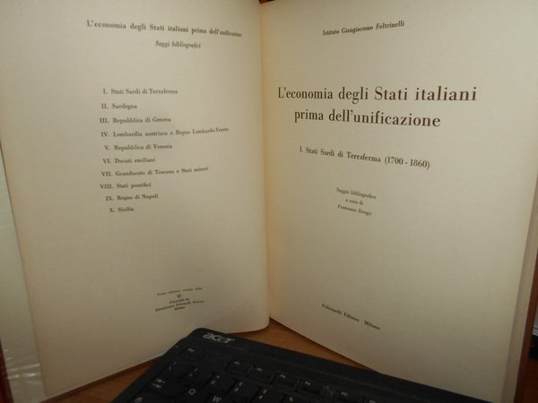 L' Economia degli Stati italiani prima dell' unificazione. I. Stati …