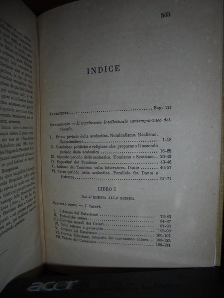 L' Eresia nel Medio Evo studi di Felice Tocco