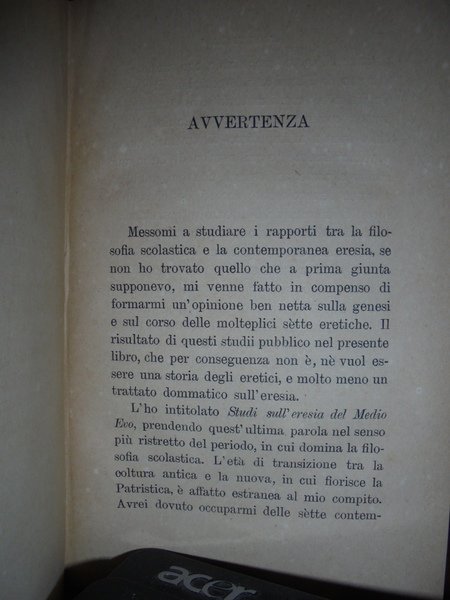 L' Eresia nel Medio Evo studi di Felice Tocco