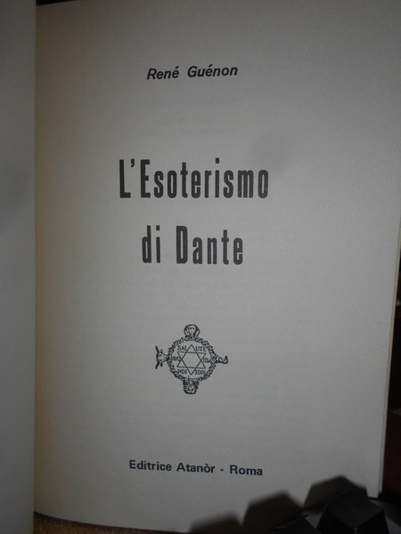 L' Esoterismo di Dante