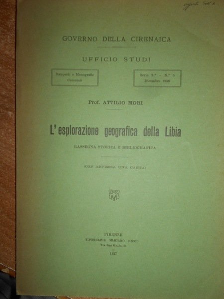 L' Esplorazione geografica della Libia