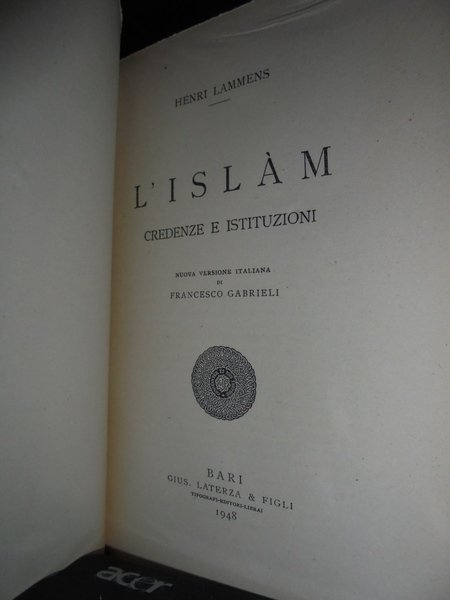 L' Islàm credenze e istituzioni