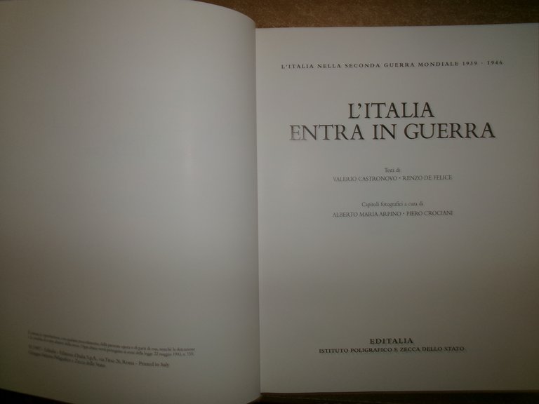 L' ITALIA NELLA SECONDA GUERRA MONDIALE 1939-1946 + documenti - …