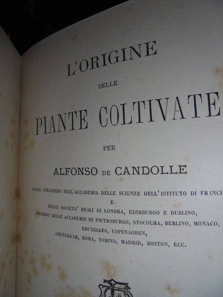 L' origine delle Piante coltivate