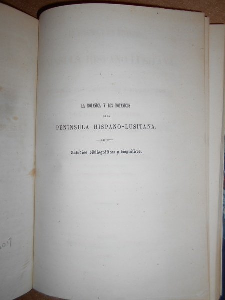 La Botánica y los botánicos de la Península Hispano-Lusitana. Estudios …
