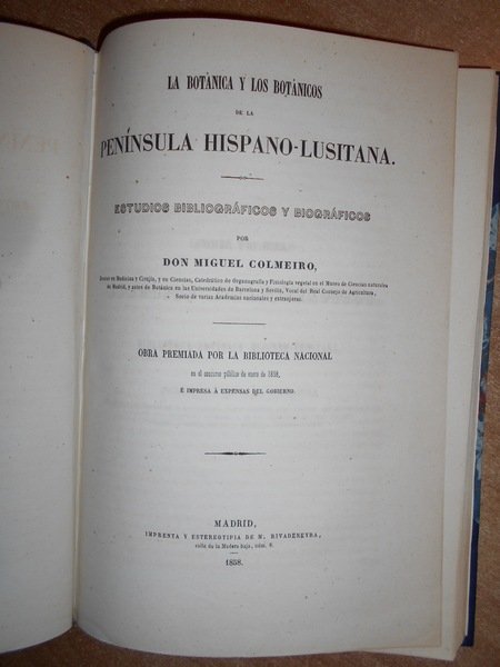 La Botánica y los botánicos de la Península Hispano-Lusitana. Estudios …