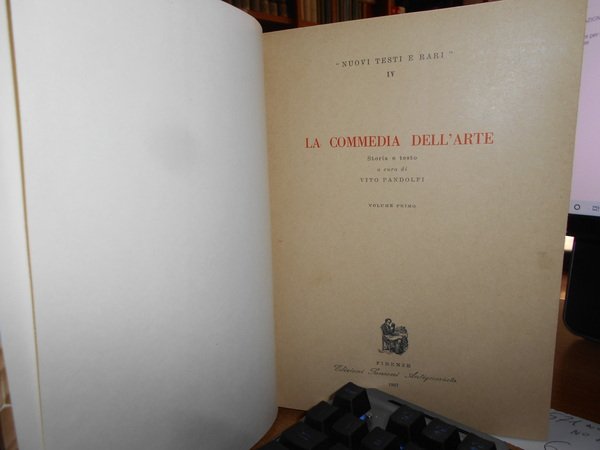 LA COMMEDIA DELL'ARTE. STORIA E TESTO