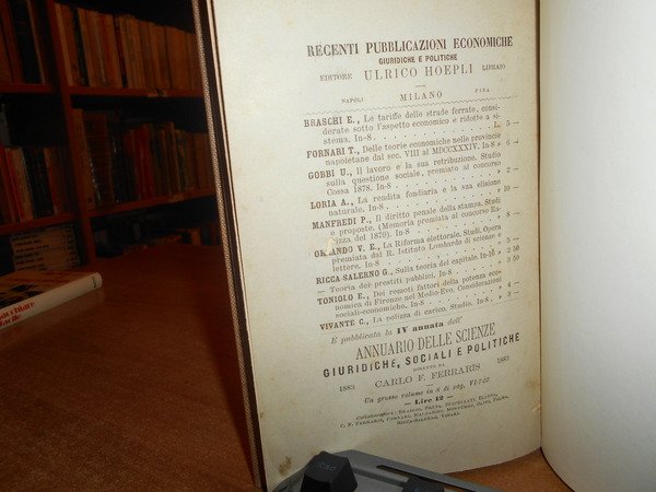 La concorrenza estera e gli antichi economisti italiani