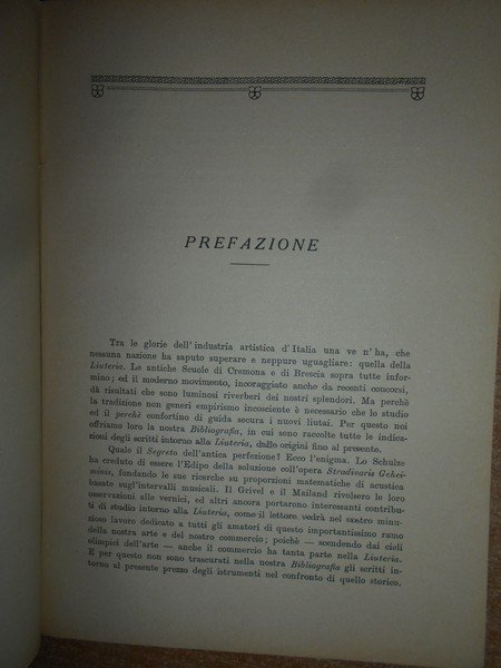 LA COSTRUZIONE ED I COSTRUTTORI degli STRUMENTI ad ARCO