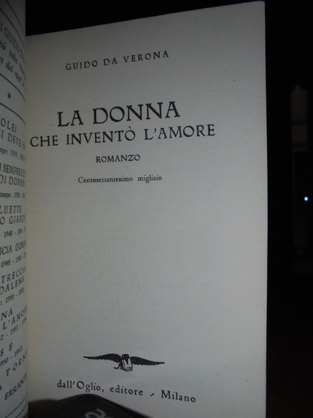 La donna che inventò l' amore