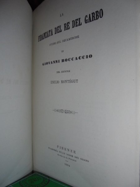 La fidanzata del Re del Garbo. Studio sul Decamerone di …