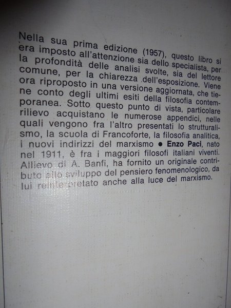 La filosofia contemporanea.