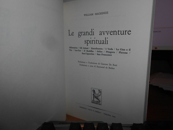 LA GRANDI AVVENTURE SPIRITUALI.