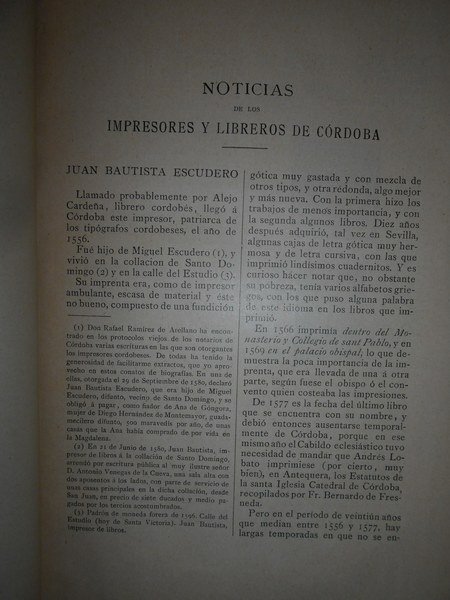 LA IMPRENTA EN CÓRDOBA. ENSAYO BIBLIOGRÁFICO