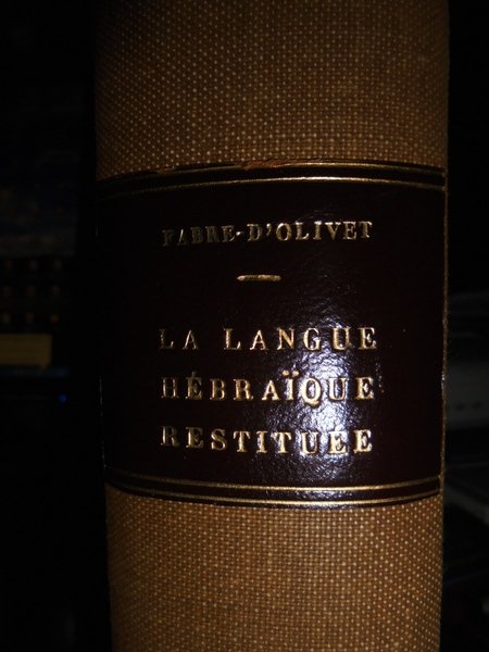 La langue HÉBRAÏQUE restituée