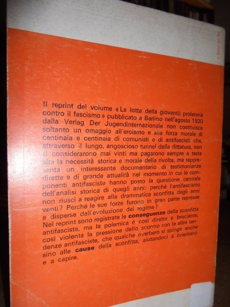 LA LOTTA DELLA GIOVENTÙ PROLETARIA CONTRO IL FASCISMO