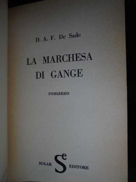 La Marchesa di Gange - Romanzo