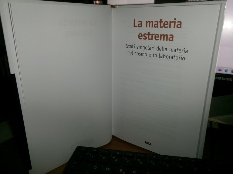 La Materia Estrema. Una passeggiata nel Cosmo. RBA 2016