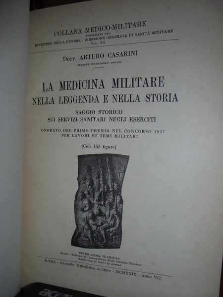 La Medicina Militare nella Leggenda e nella Storia