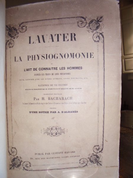 La Physiognomonie ou l' art de connaitre les hommes d' …