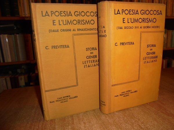 LA POESIA GIOCOSA E L'UMORISMO. VOL. I: DALLE ORIGINI AL …