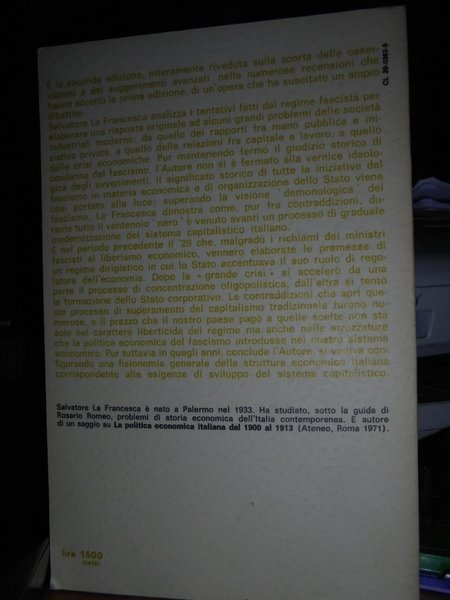 La Politica economica del fascismo