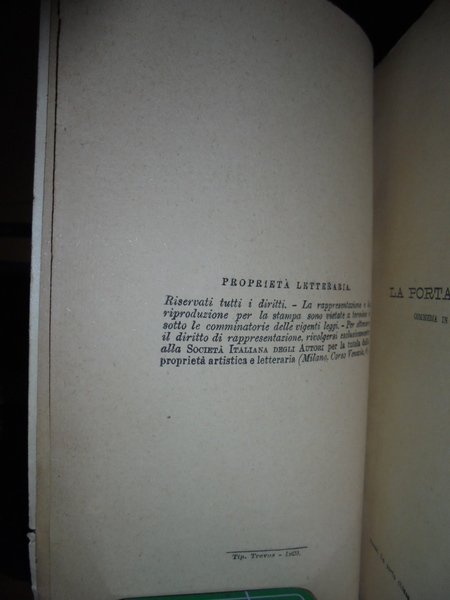 La porta chiusa commedia in tre atti. L' erede commedia …