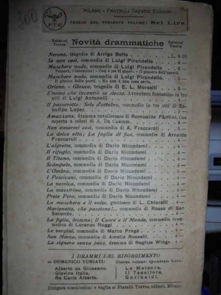 La porta chiusa commedia in tre atti. L' erede commedia …