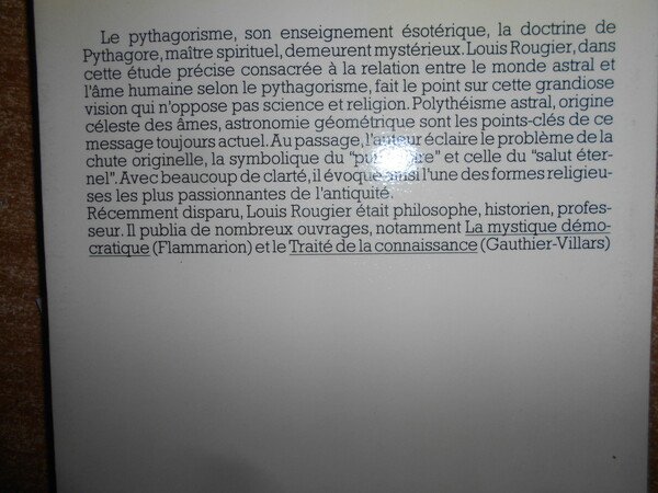 La Religion Astrale des Pythagoriciens