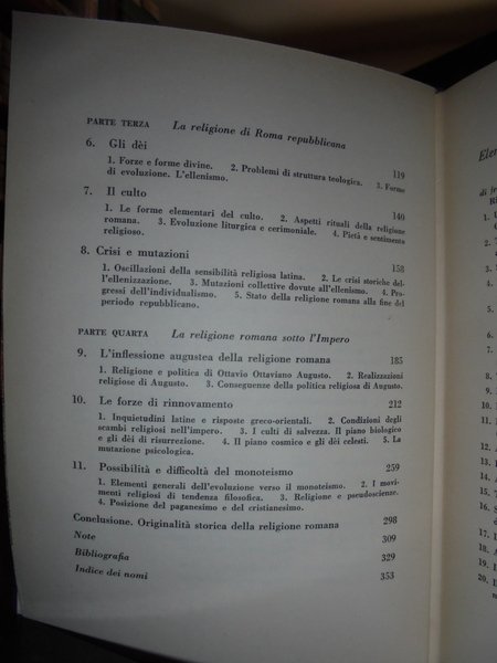 La Religione Romana. Storia politica e psicologica