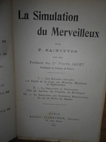 La Simulation du Merveilleux