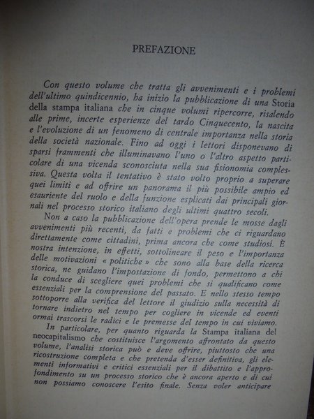 La stampa italiana del neocapitalismo.