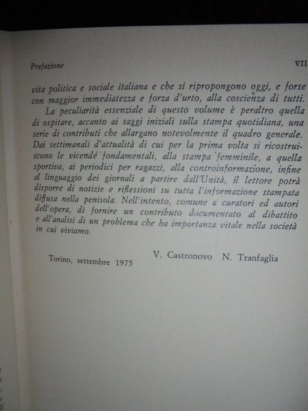 La stampa italiana del neocapitalismo.