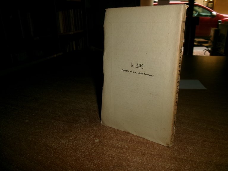 La Storia della Medicina. Guglielmo Bilancioni 1920