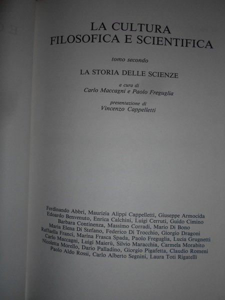 La Storia delle Scienze