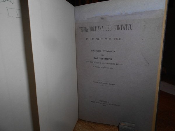 La Teoria Voltiana del Contatto e le sue vicende saggio …