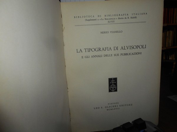 La Tipografia di Alvisopoli e gli Annali delle sue pubblicazioni