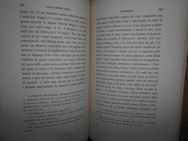 La Vita e le Opere di GIULIO CESARE CROCE monografia