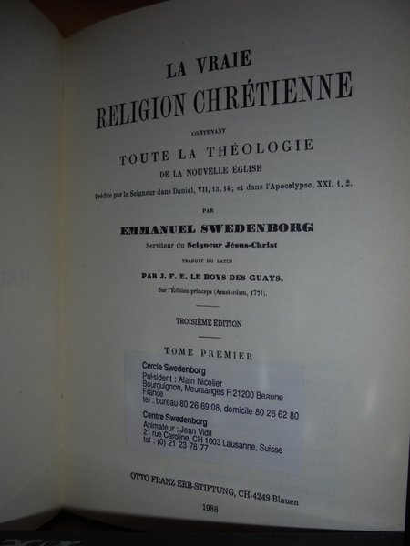 La Vraie RELIGION Chrétienne contenant toute la theologie de la …