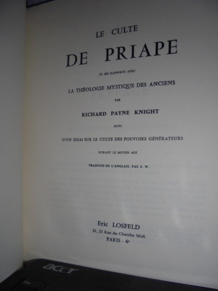 Le culte de PRIAPE et ses rapports avec la Théologie …