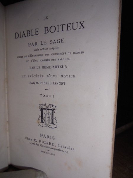 Le Diable Boiteux par Le Sage seule édition complète