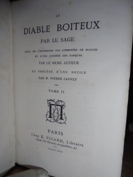 Le Diable Boiteux par Le Sage seule édition complète