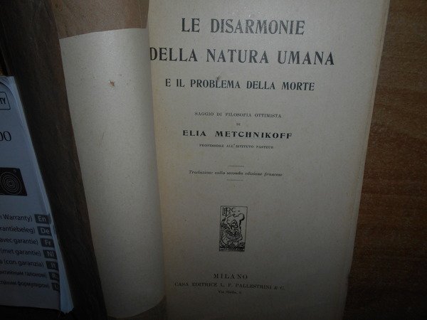 Le Disarmonie della Natura Umana e il problema della morte