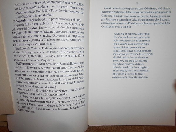 Le Edizioni della Divina Commedia nella Storia dell' Arte Tiografica …