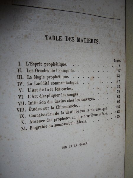 Le Monde prophétique ou moyens de connaitre l' avenir employés …