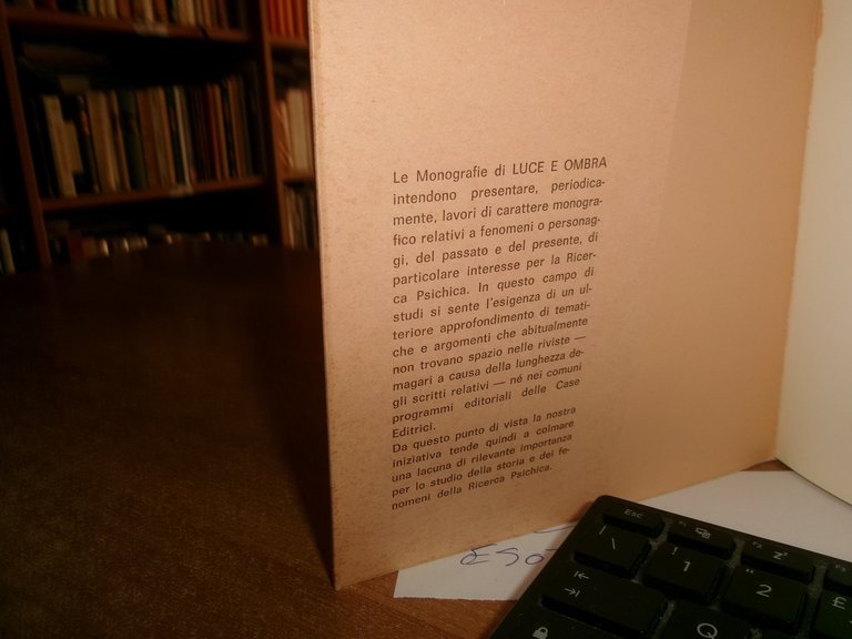 Le Monografie di LUCE E OMBRA 2 Rivista...di Parapsicologia ERNESTO …