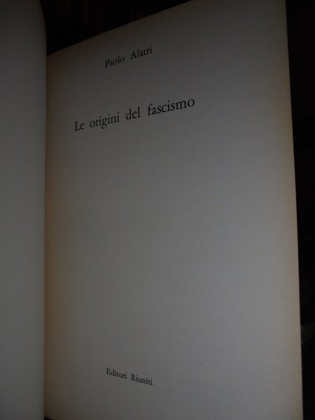 Le origini del fascismo